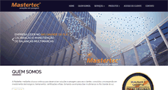 Desktop Screenshot of mastertecrs.com.br